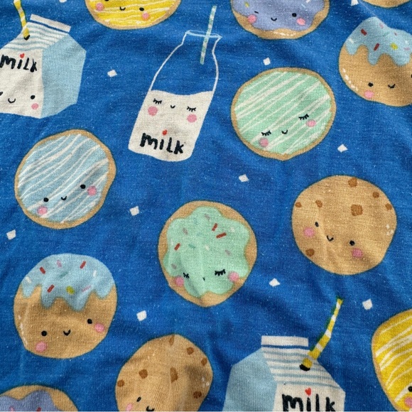 Little Sleepies Milk & Cookies Pajama Set Short Sleeve Size 3T - Picture 5 of 10